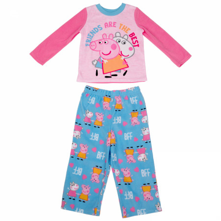 Peppa Pig Friends are the Best Toddler Long Sleeve 2-Piece Pajama Set